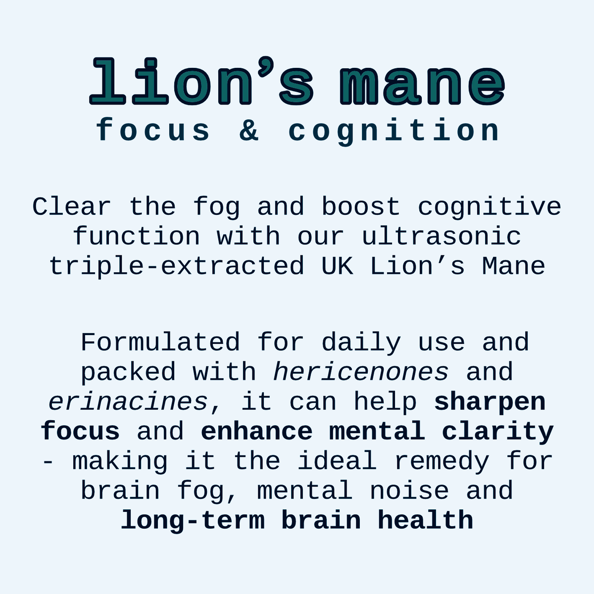 lion's mane triple extract
