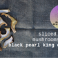 dried black pearl king oyster mushrooms